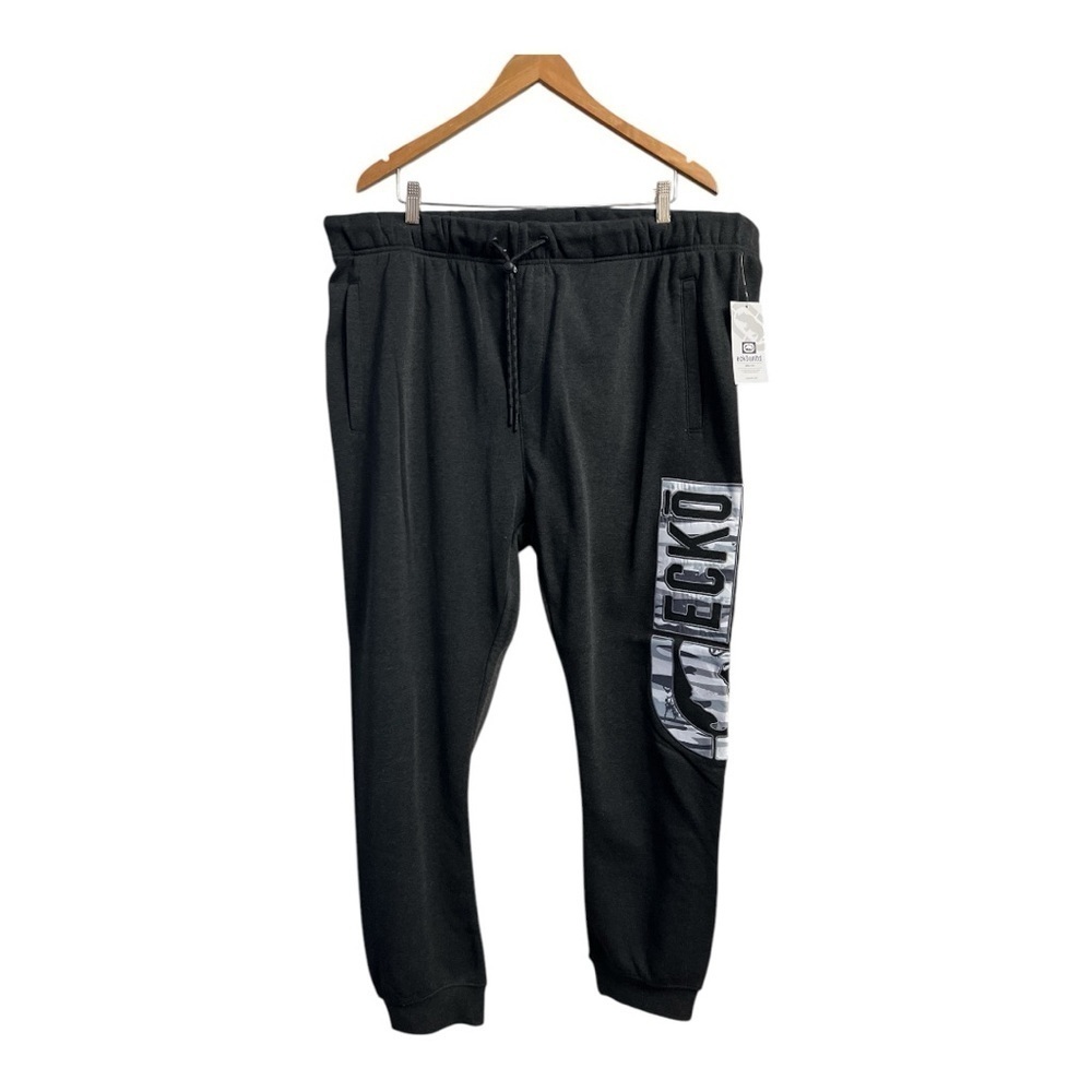 Ecko #EO31G586B, Charcoal Grey Joggers with Logo
